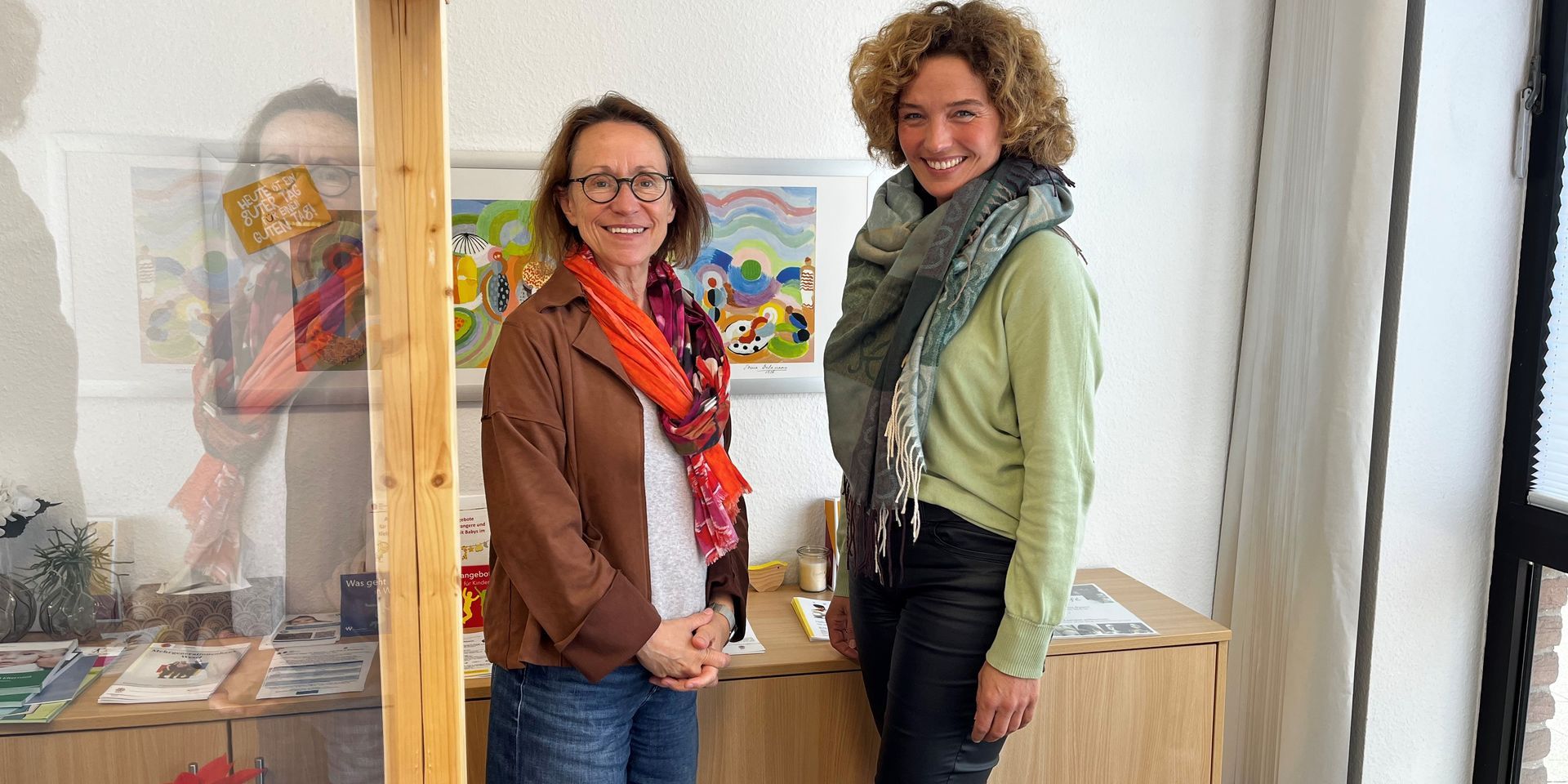 Schwangerschaftsberaterinnen Nadine Richter links und Ingrid Nagel rechts