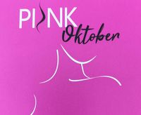 Schriftzug, Pink Oktoberauf pinkem Hintergrund